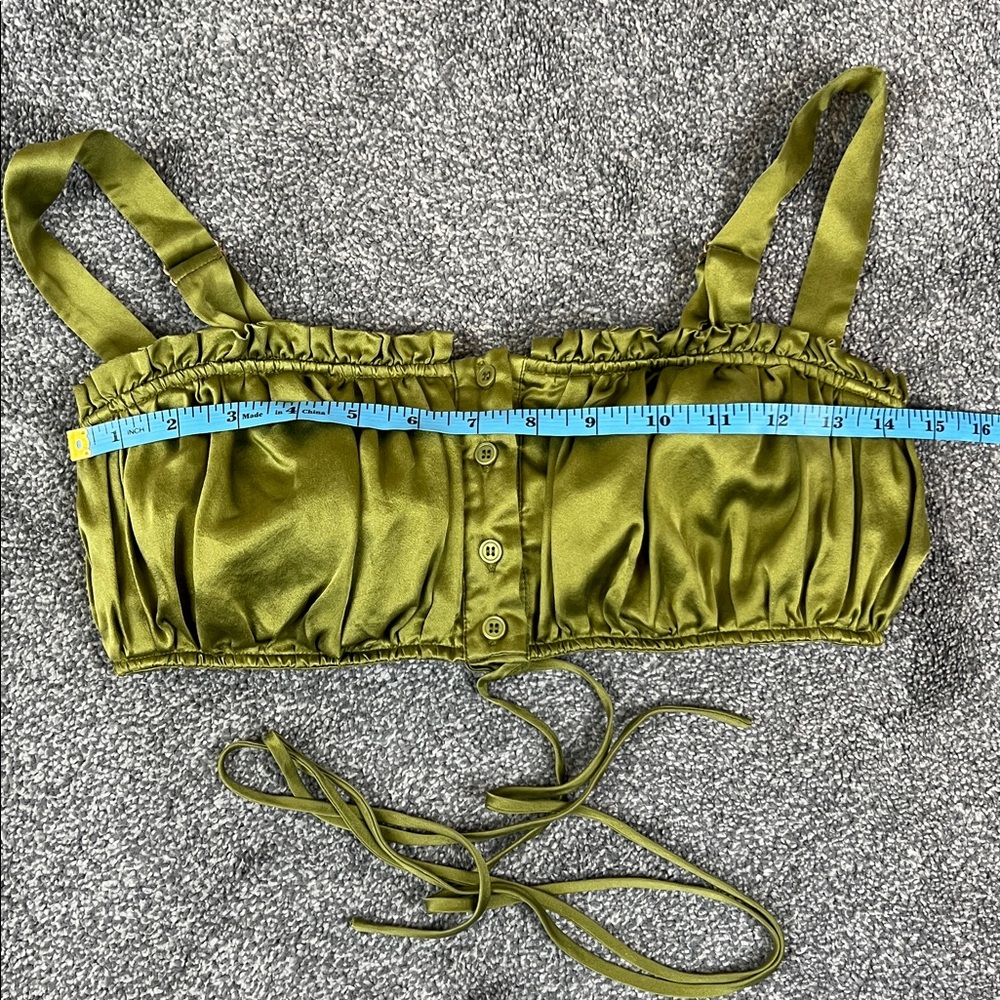 Nicholas Tracy silk crop top and shorts set - Picture 13 of 16